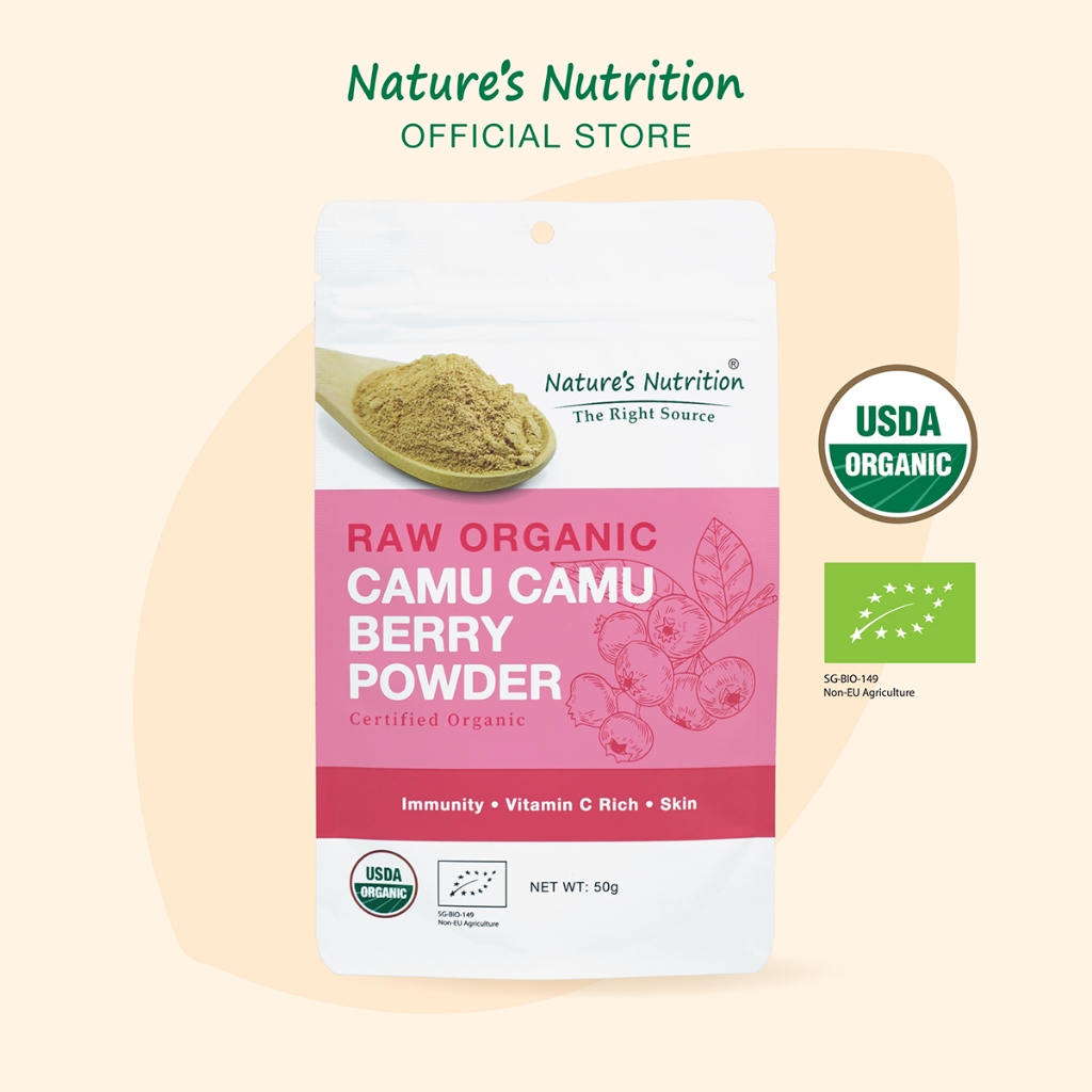 Nature's Nutrition Raw Organic Camu Camu Berry Powder 50g | Shopee ...