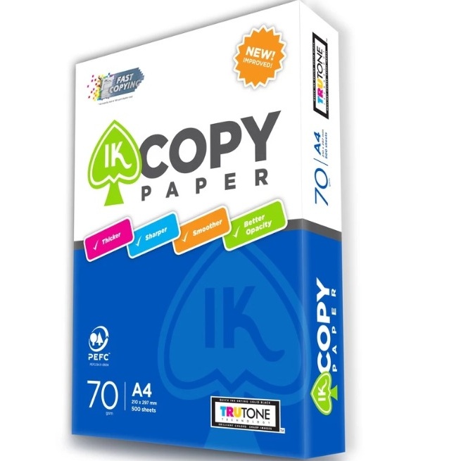 IK Copy Copier Paper A4 70gsm Copy Paper (1 Ream) | Shopee Singapore