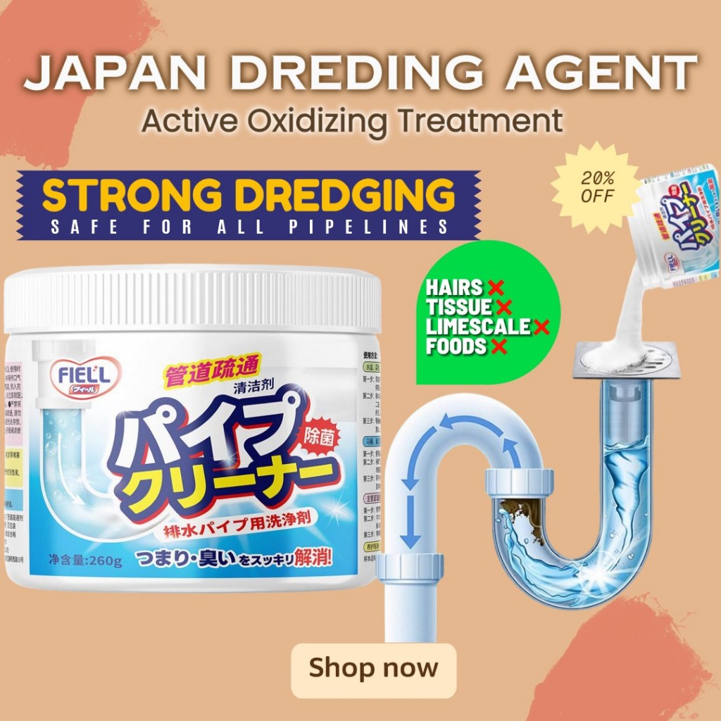 Pipe Cleaner Powerful Sink Drain Cleaner Pipe Dredging Agent Pipe ...