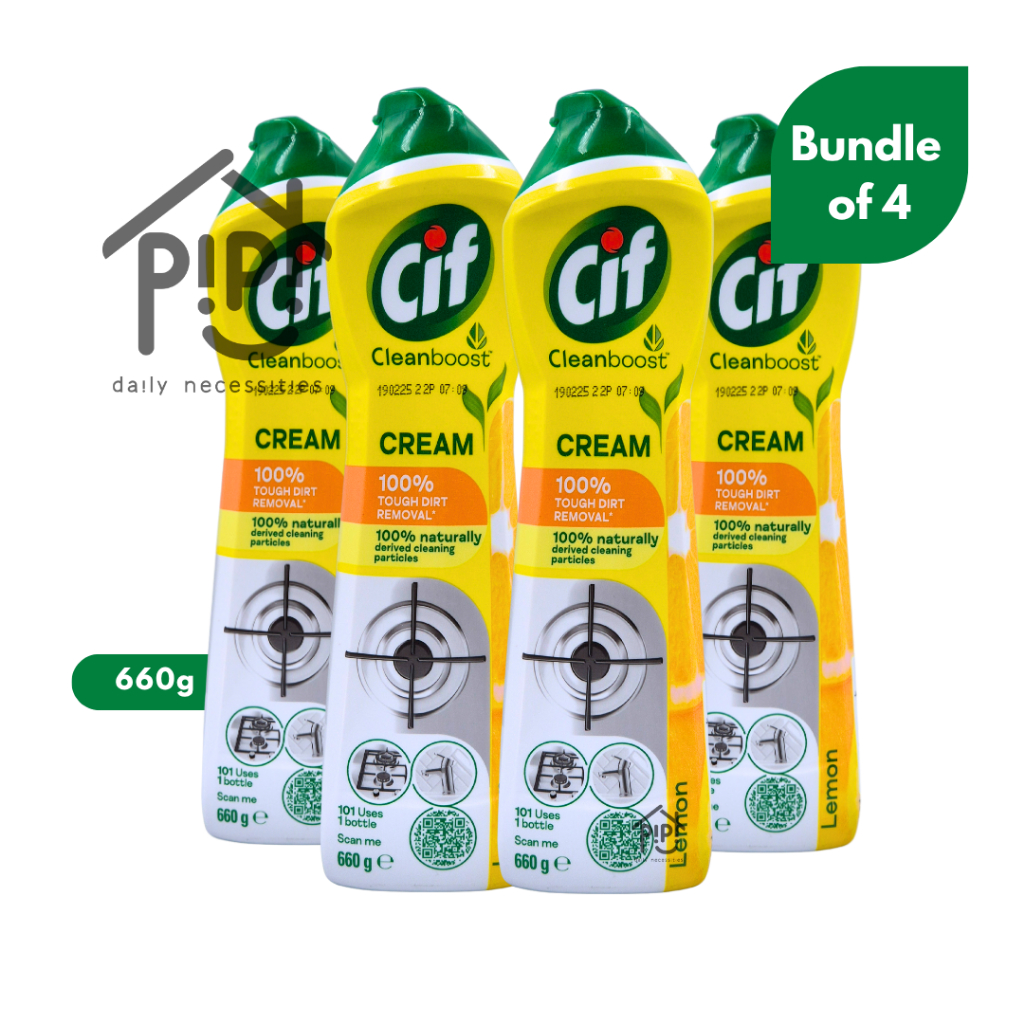 CIF Cream Cleanboost Lemon 4 x 660g | Shopee Singapore