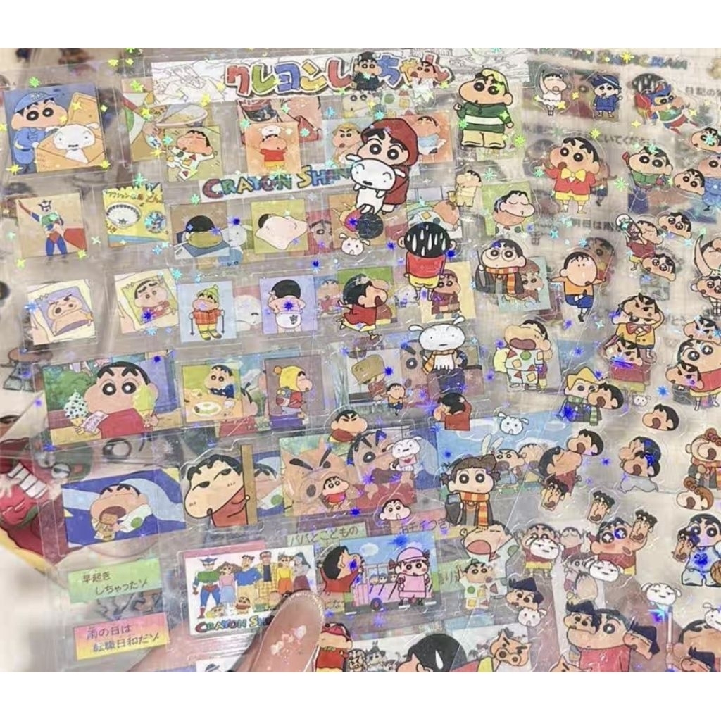 Crayon Shin-chan Aesthetic Sticker Set | Shopee Singapore