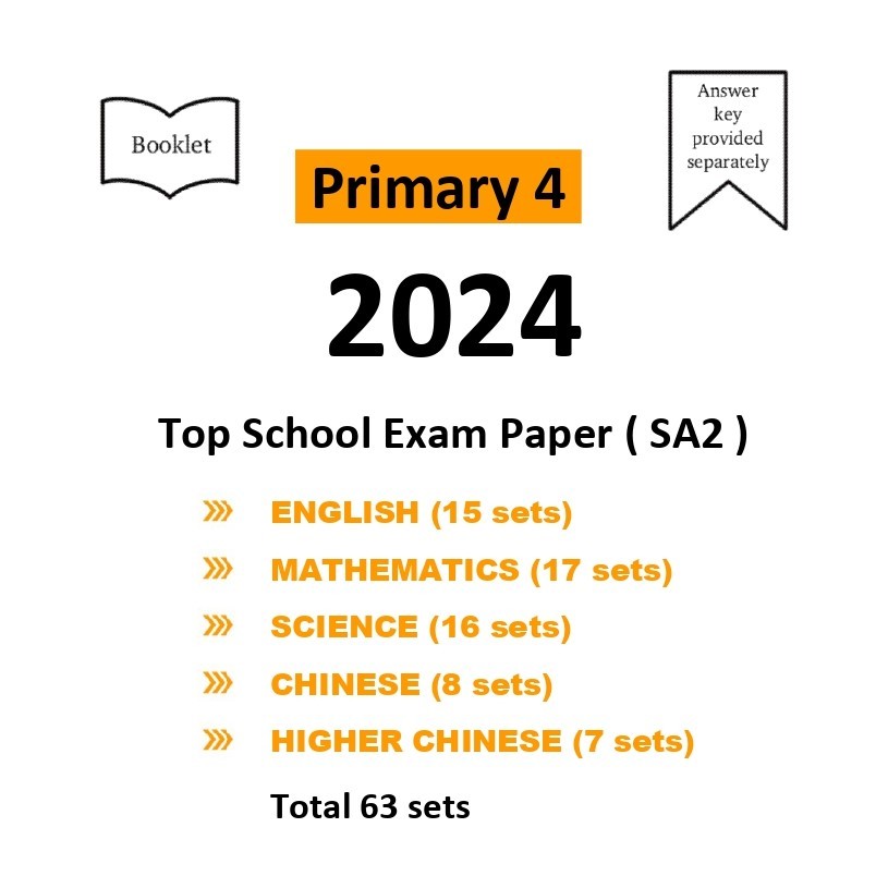 2024 Primary 4 SA2 Top Schools Exam Paper English/Math/Science/Chinese ...
