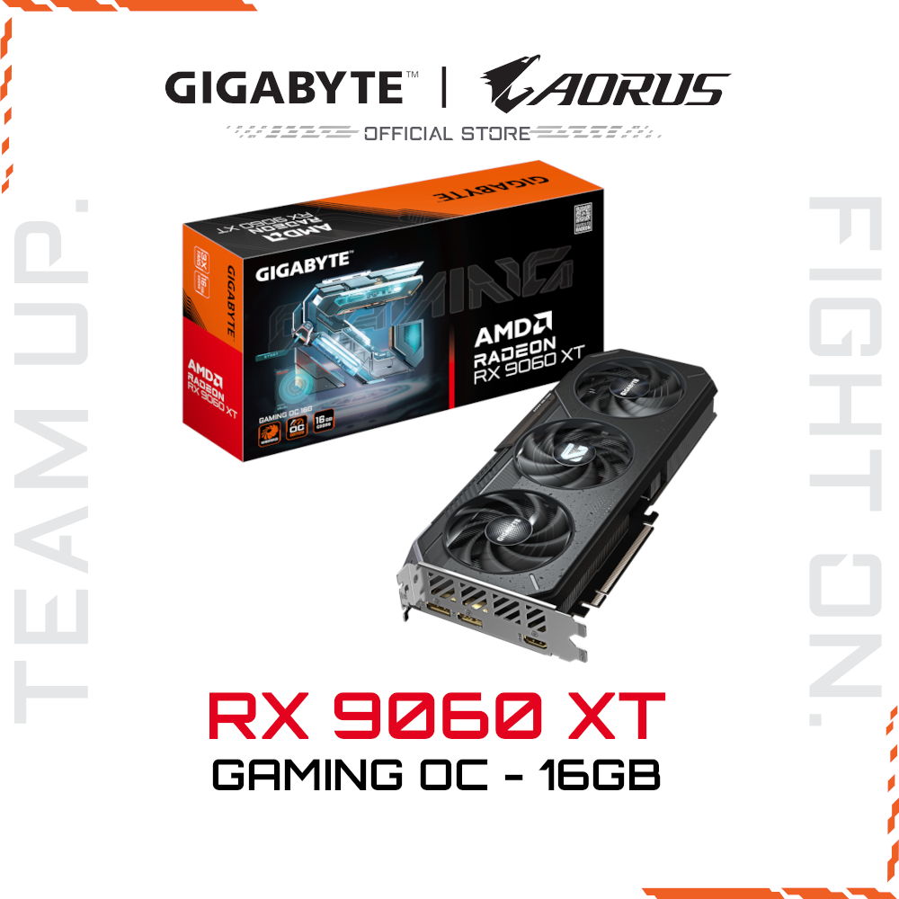 GIGABYTE Radeon™ RX 9060 XT GAMING OC 16G - AMD RADEON GAMING GRAPHICS ...
