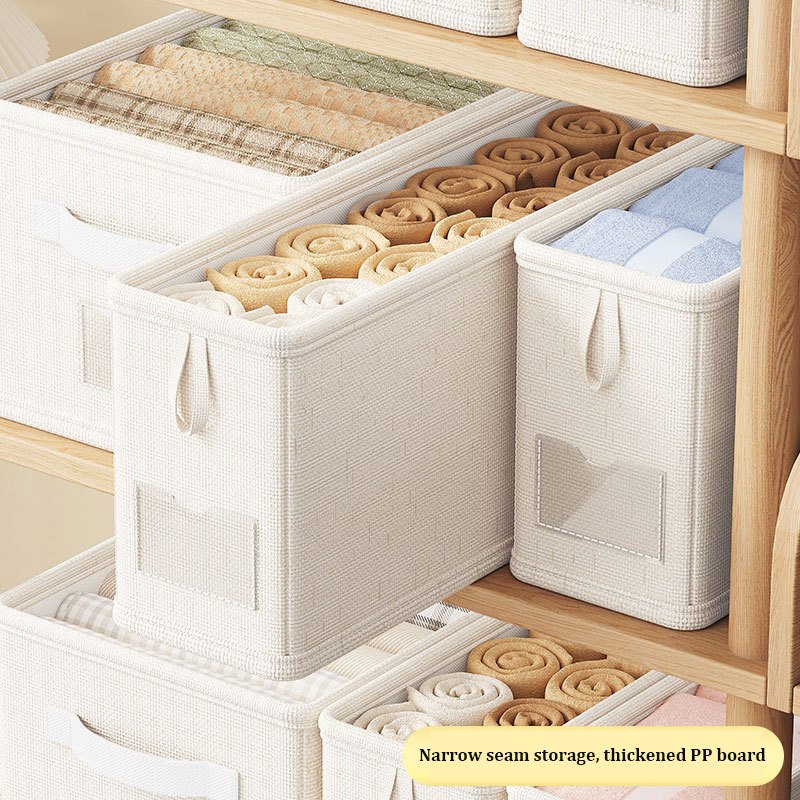 Narrow Slit clothes Storage Box crack foldable Wardrobe storage box ...