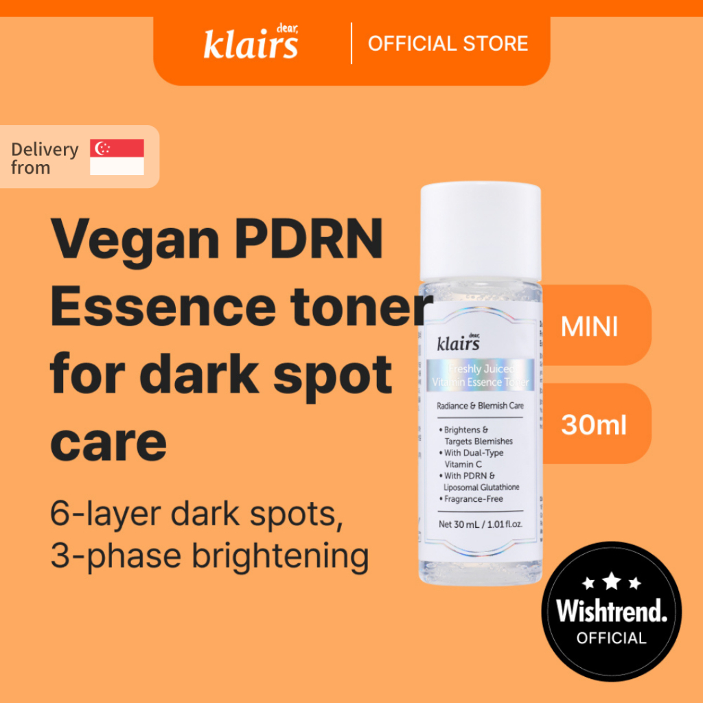 [Klairs] Freshly Juiced Vitamin Essence Toner 30mL / Vegan PDRN / 3 ...