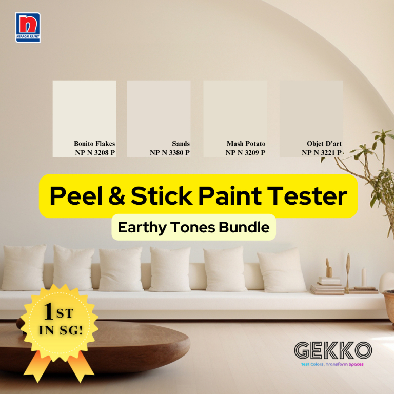 Paint Sample - Earthy Tones Bundle - GEKKO Peel And Stick Nippon Paint ...