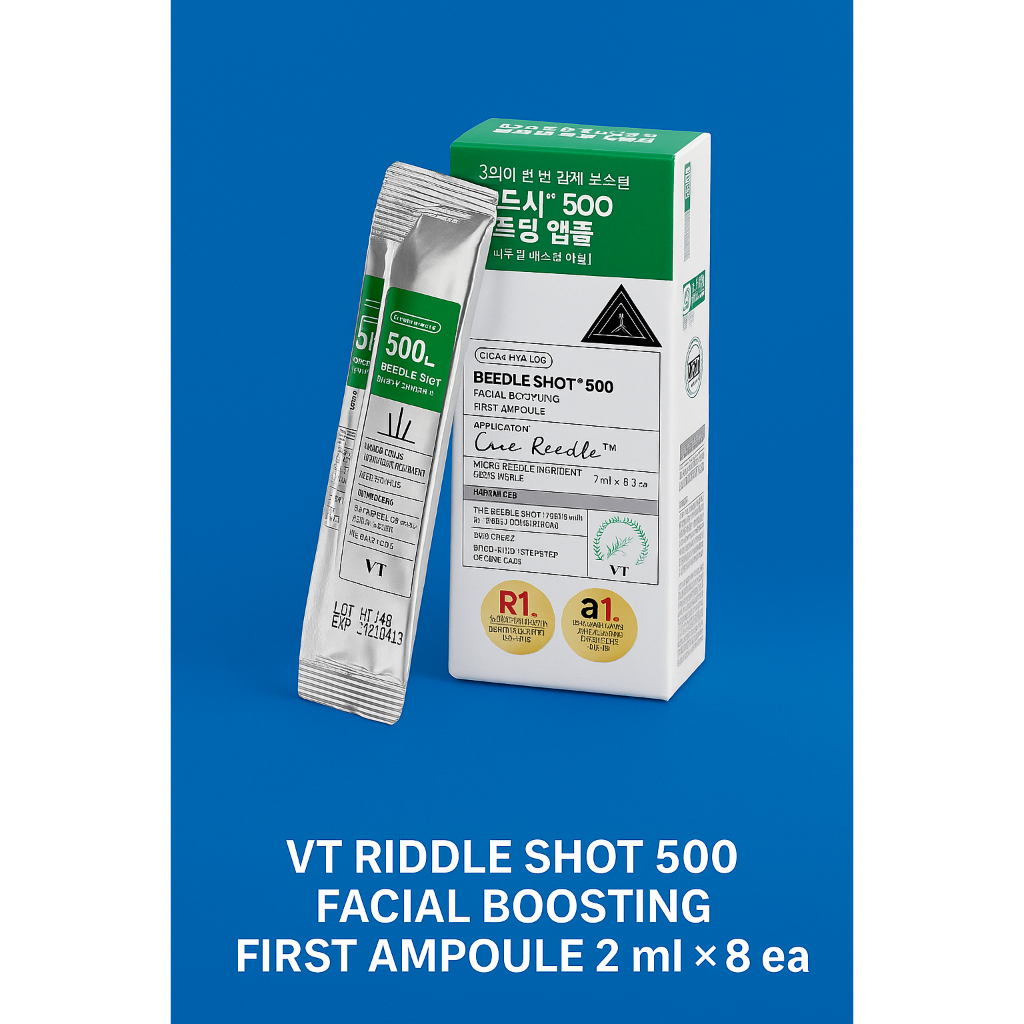DAISO VT Riddle Shot 500 Facial Boosting First Ampoule 2 ml × 8 ea ...