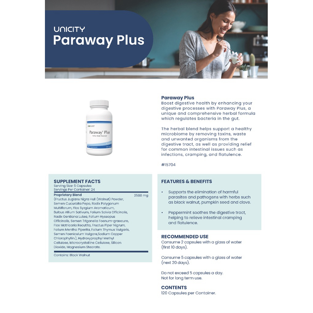Unicity Paraway Plus (Eliminates Parasites) | Shopee Singapore