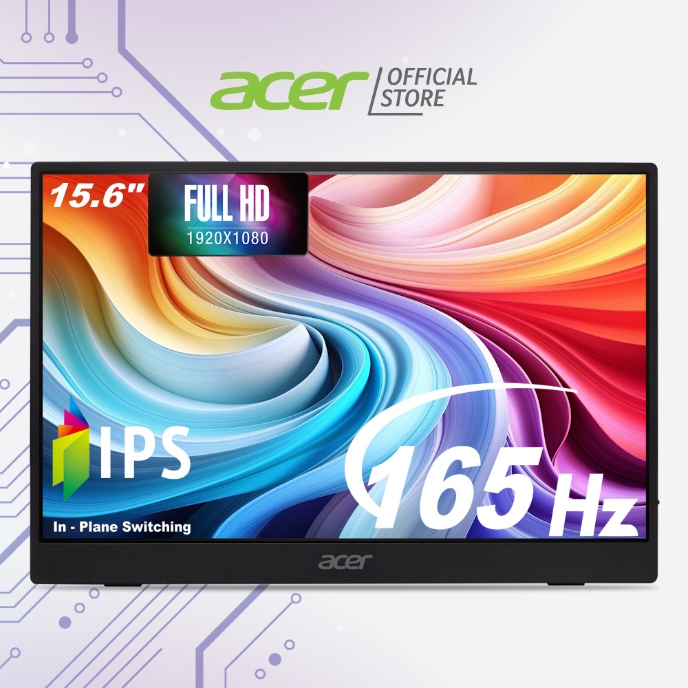 [Portable Gaming Monitor] Acer PG1 Series PG161Q P 15.6 FHD IPS Type-C ...