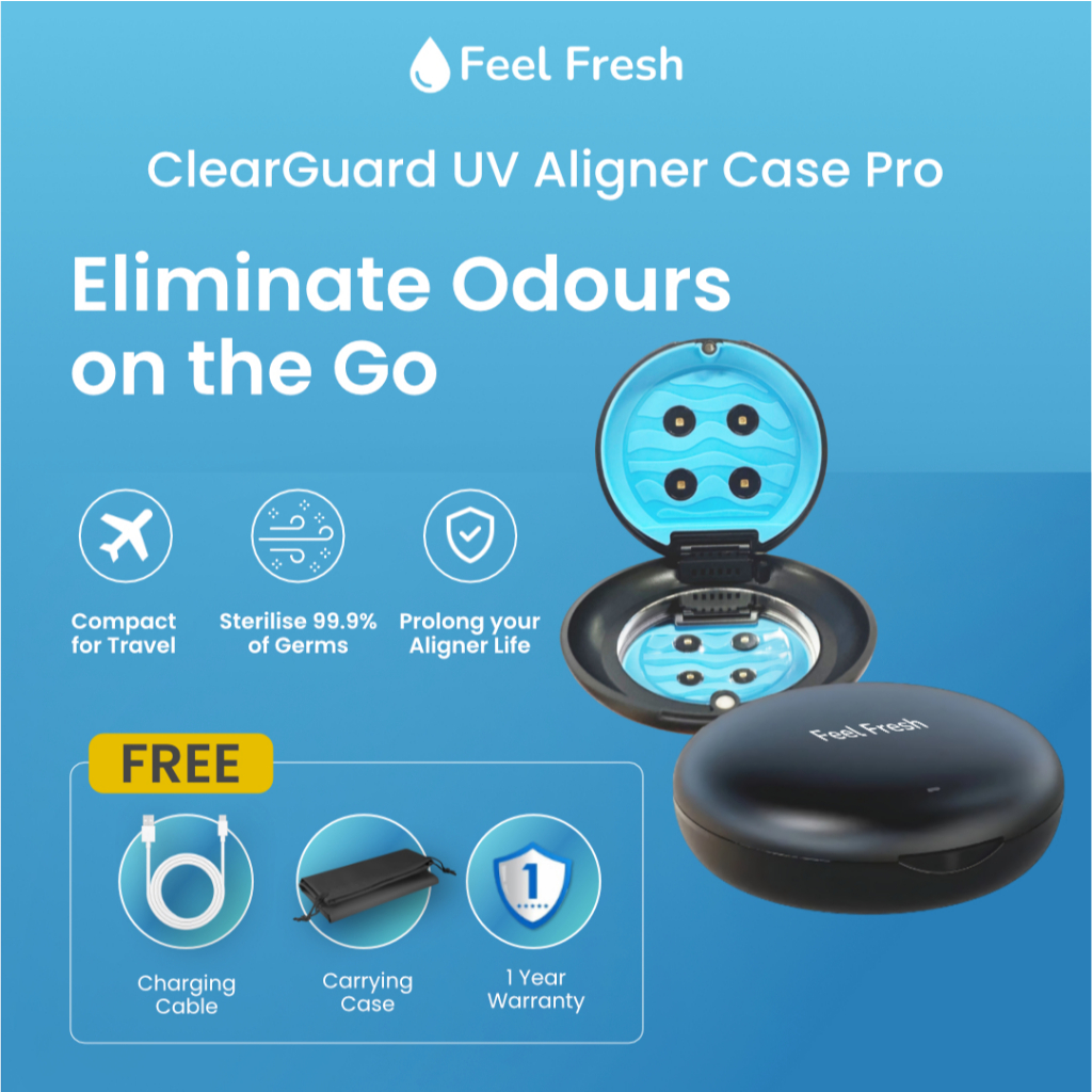 UV Aligner Case Pro - Feel Fresh ClearGuard Sterilizer Retainer Case ...