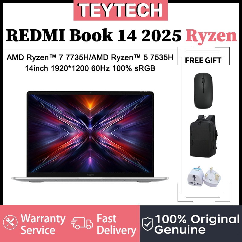 REDMI Book 14 2025 Ryzen | AMD Ryzen 7 7735H/AMD Ryzen 5 7535H | 14inch ...