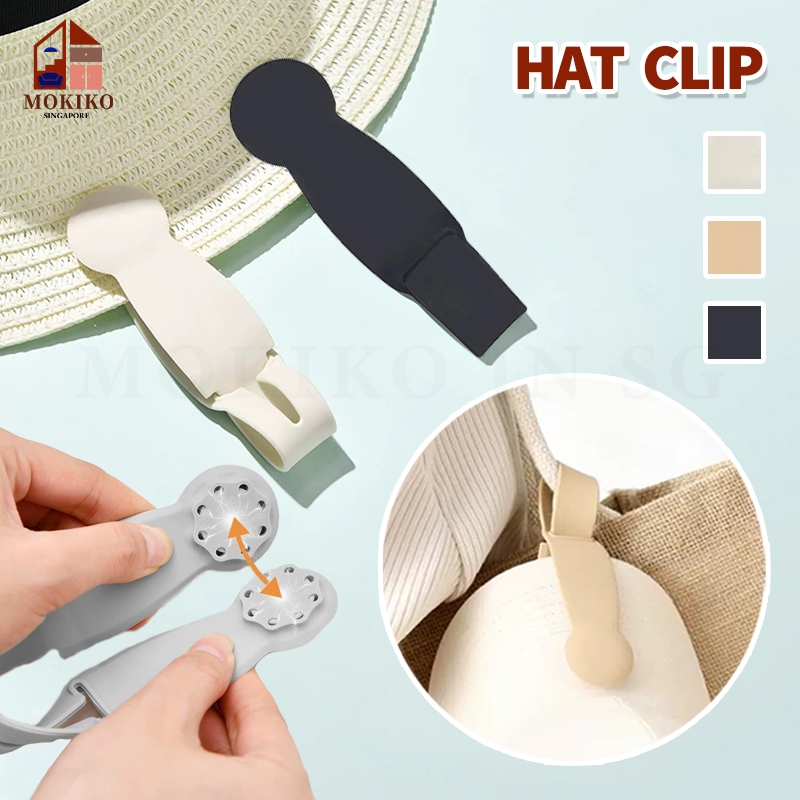 【SG】Hat Clip Silicone Magnetic Cap Clip Outdoor Travel Sun Hat Carry ...