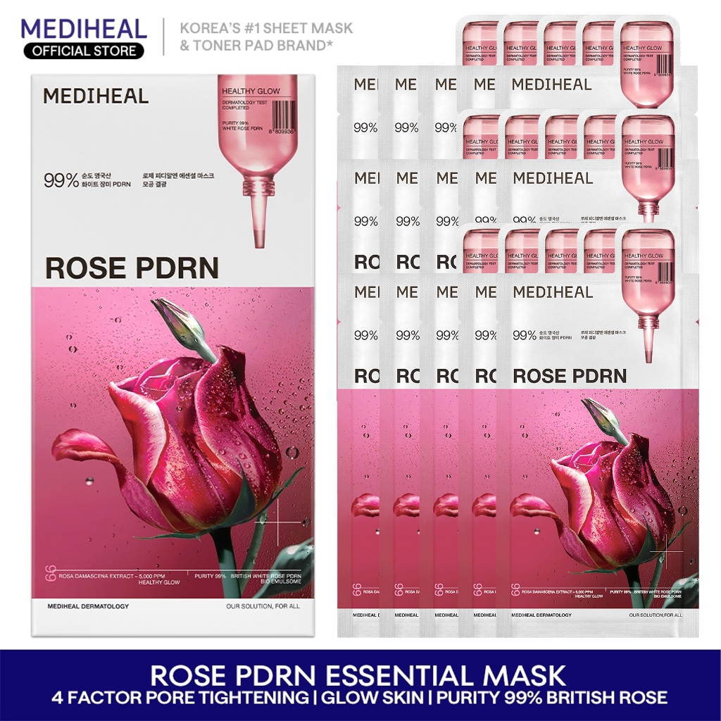 MEDIHEAL ROSE PDRN シートマスク　プランエスクリニック 10 コスメ・美容 MEDIHEAL ROSE PDRN シートマスク プランエス
