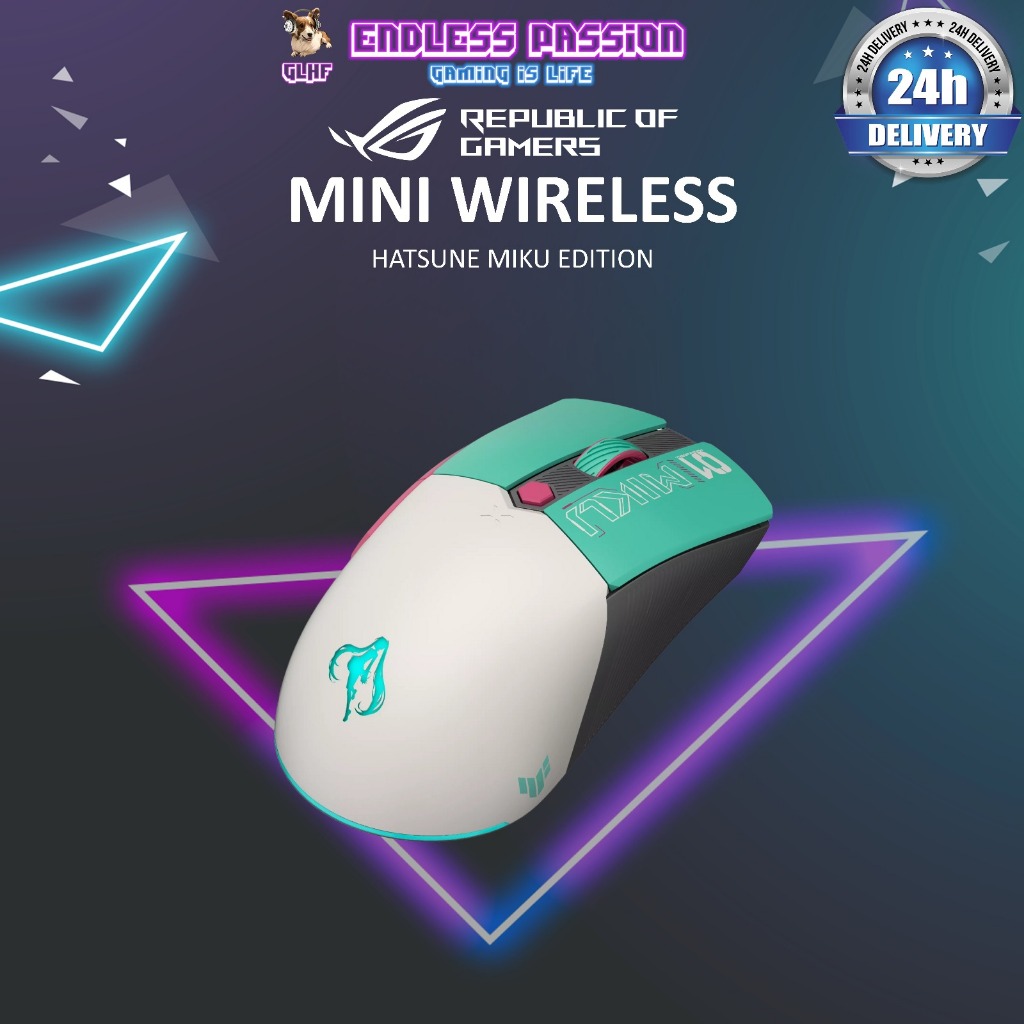 ASUS TUF Gaming Mini Wireless Gaming Mouse - Hatsune Miku Edition ...