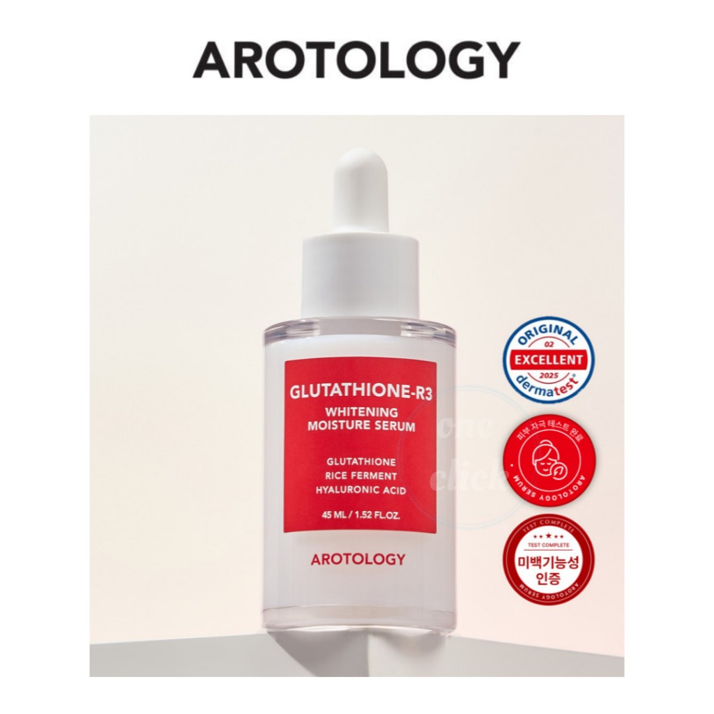 AROTOLOGY Glutathione R3 Whitening Moisture Serum 45ml Brightening  Hydrating Face Serum for Radiant Skin Tone