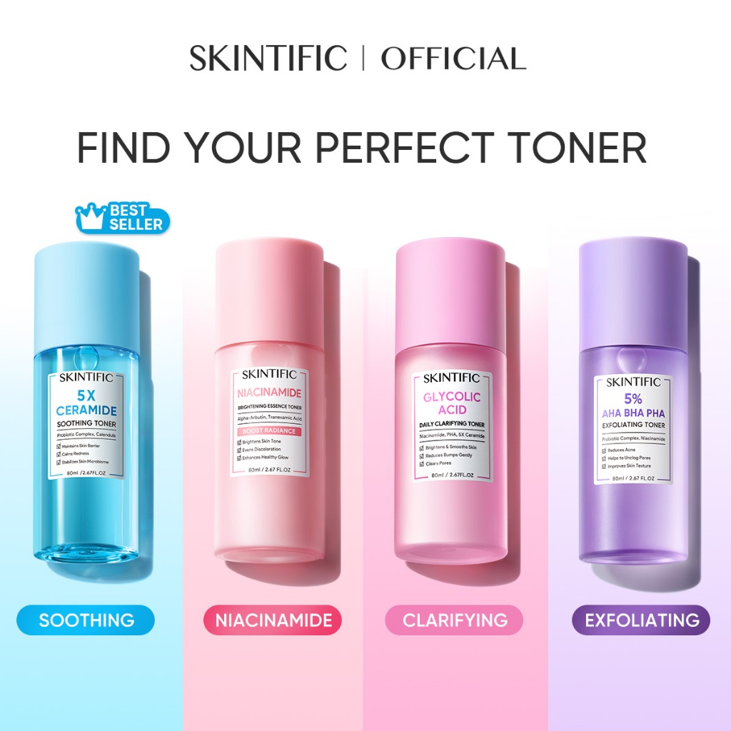 Best Seller] SKINTIFIC 5X Ceramide Soothing Toner 80ml - Skin