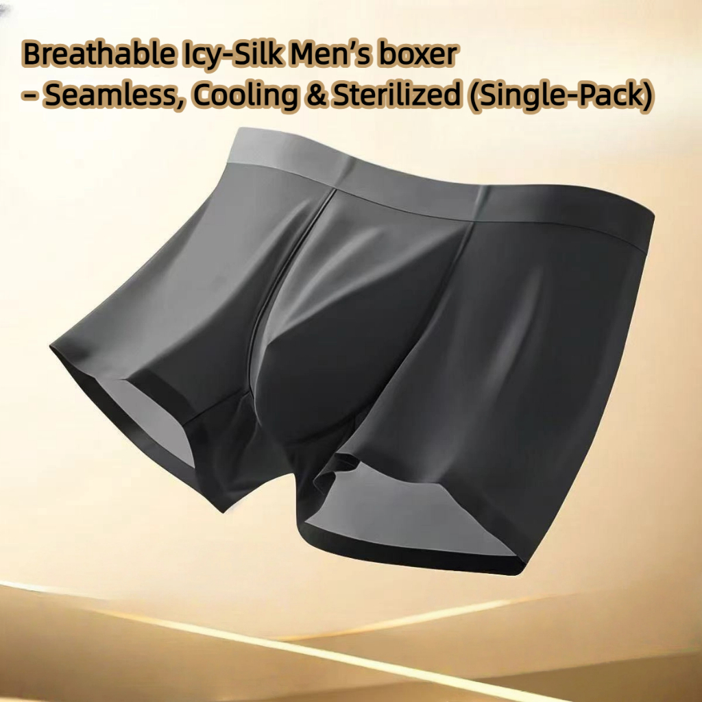 SG stock Disposable ice silk boxer for men /individual packaging/ cool ...