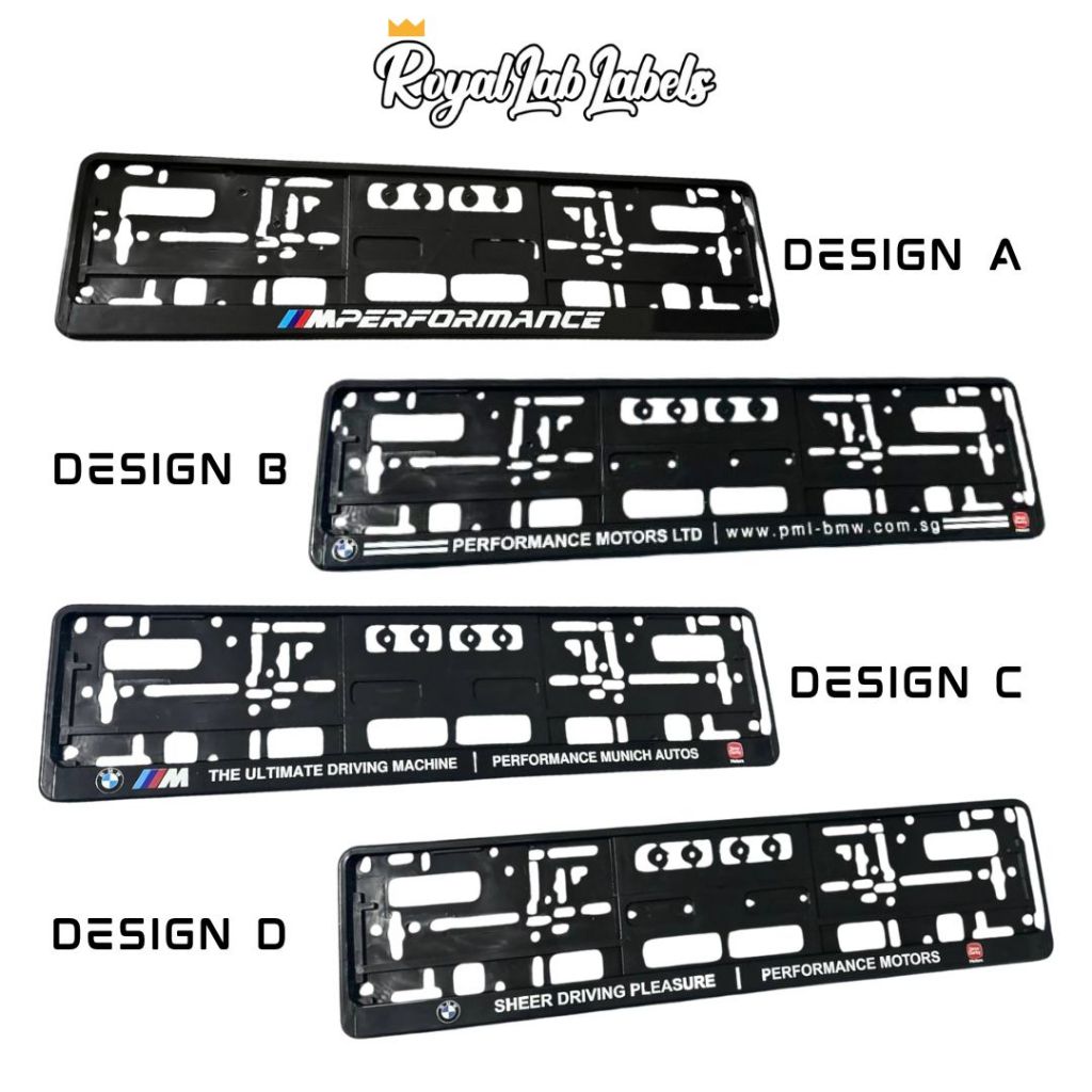 thumbnail image 2 of BMW Car Performing Art License Plate Frame – Stella Design, New In Package 2 of 5