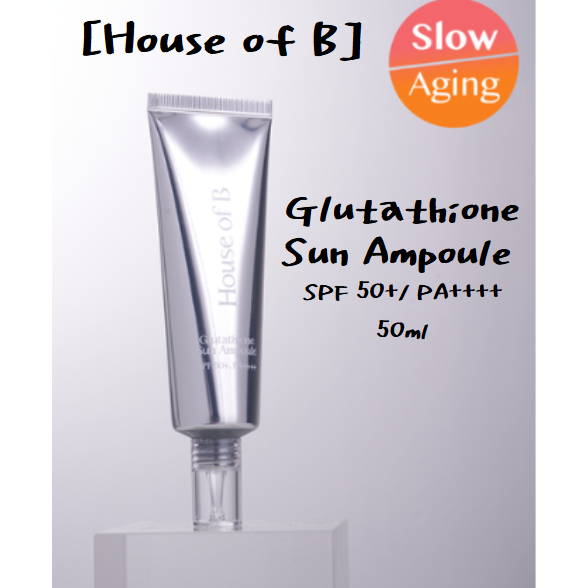 House of B] Glutathione Sun Ampoule with SPF 50+/PA++++ 50ml - Ultimate Sun  Protection Ampoule for Brightening and Anti-Aging