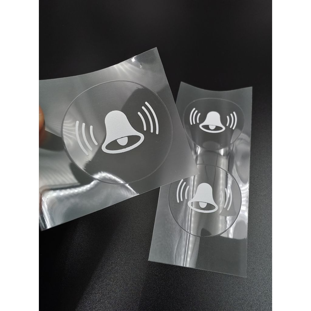 4cm Door Bell Sticker Label 3 Each/set (white) | Shopee Singapore