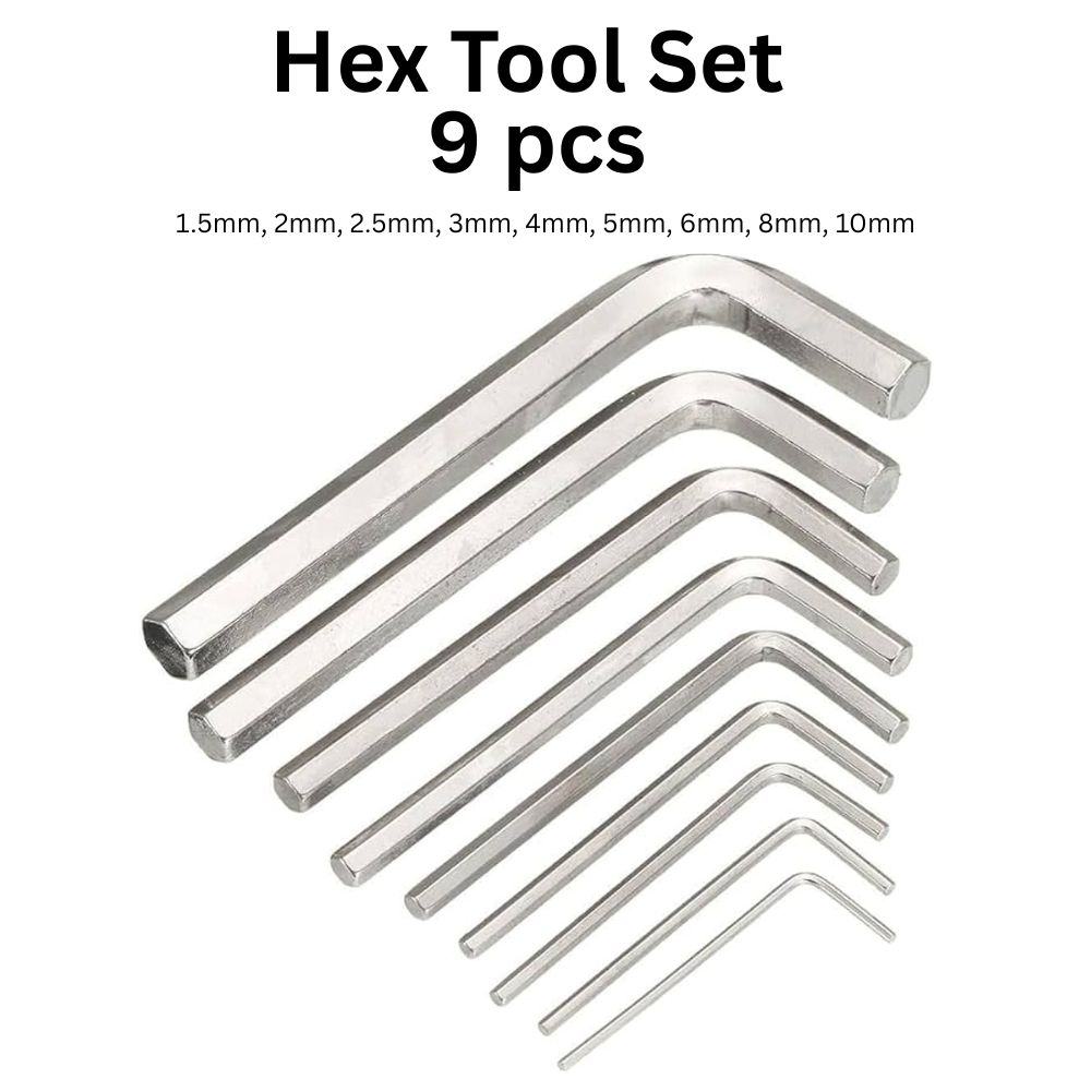 ICEKIRIN Allen Keys Wrench Ball Hex Keys Tool Set 9 Pcs Allen keys Rust ...