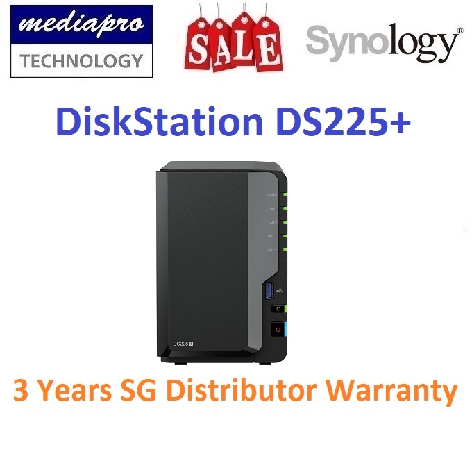 Synology DiskStation DS225+ 2-Bay NAS ( Replace DS224+, without HDD ...