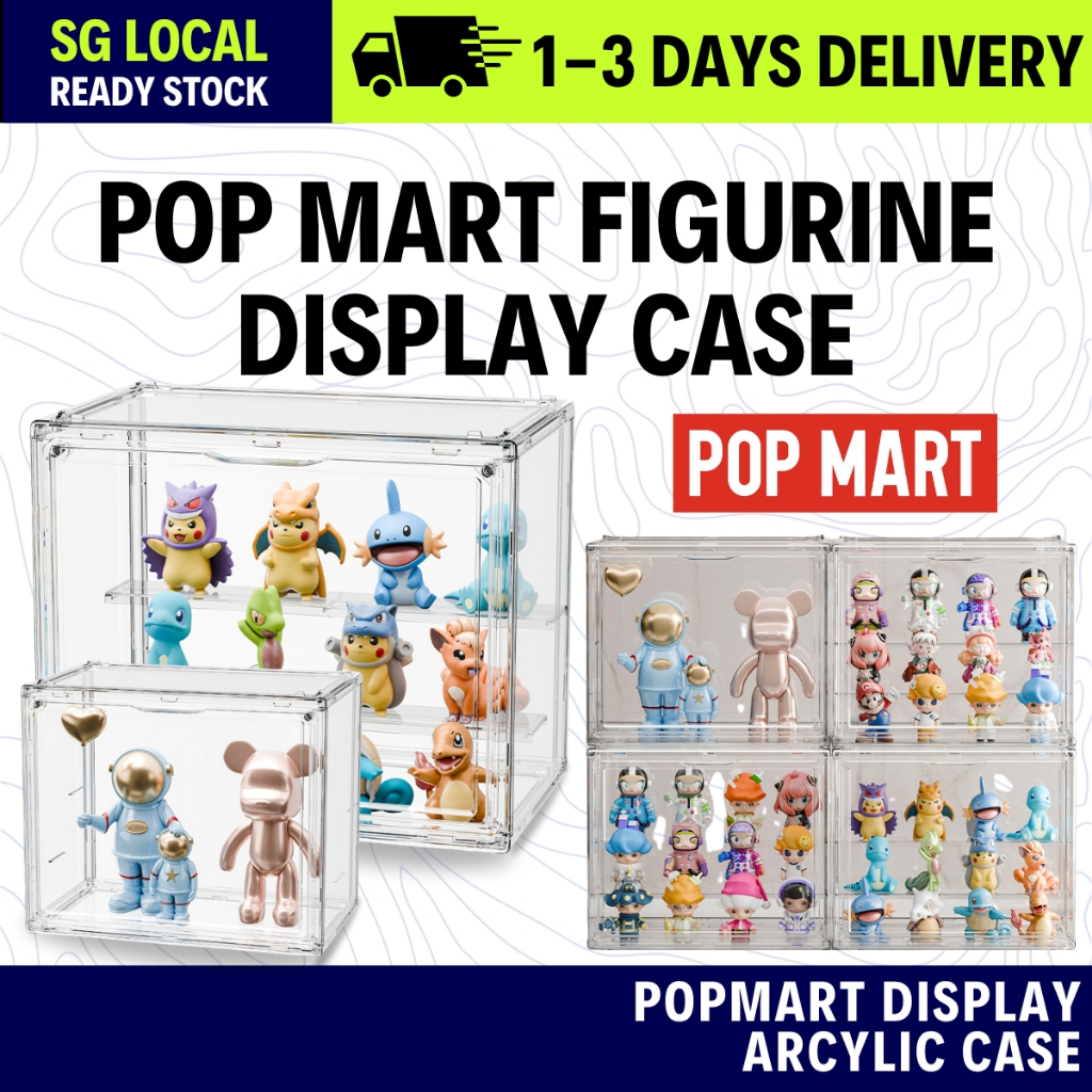 🇸🇬 ONLY $5.80/BOX!🔥 POPMART Figurine Display Box Acrylic Case Stackable ...