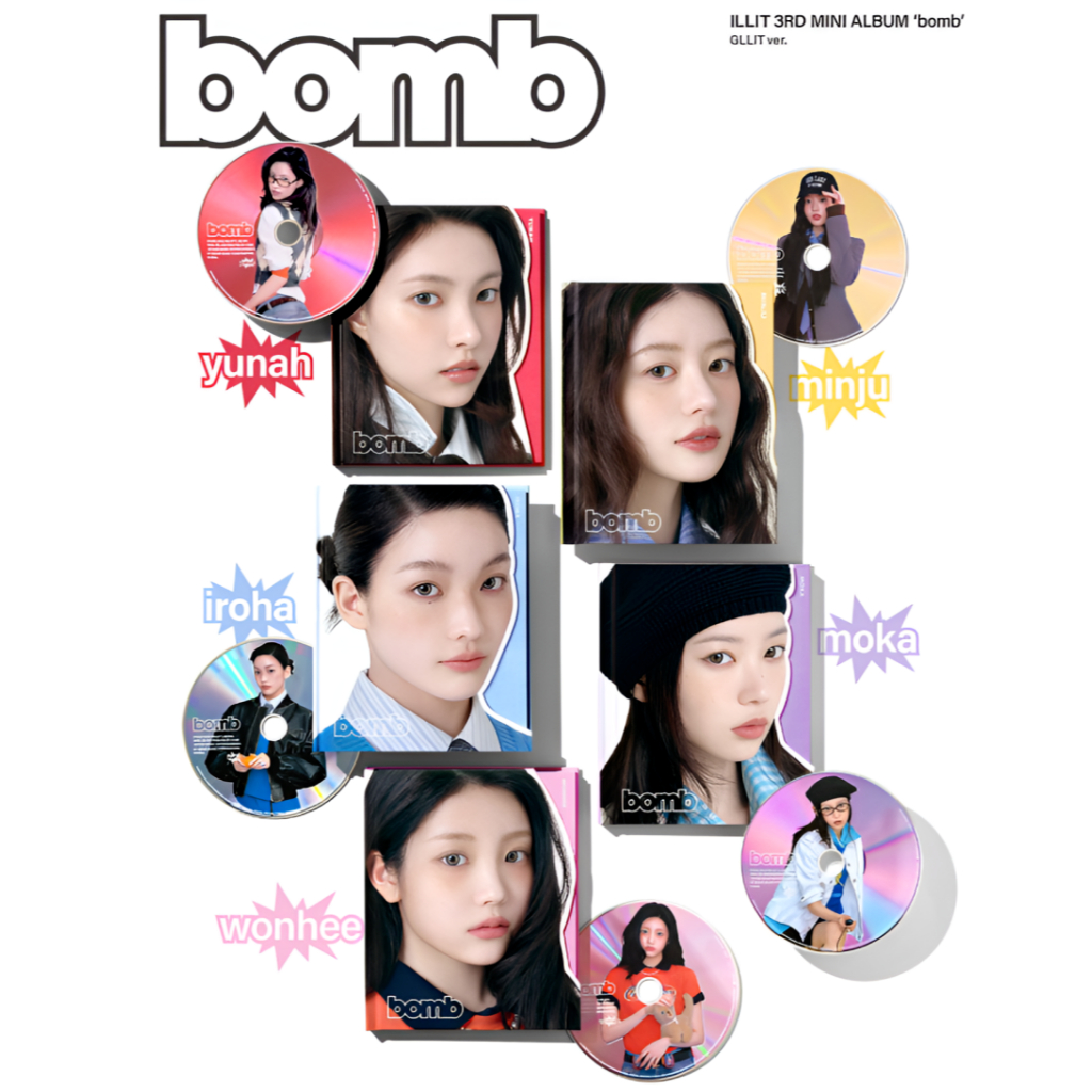 ILLIT] 3rd Mini Album 'bomb' (GLLIT ver.) - ON HAND OFFICIAL