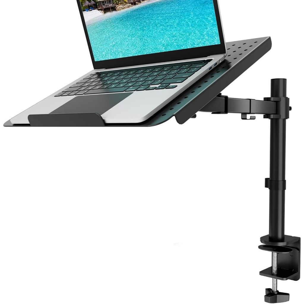 WALI Laptop and Monitor Mount Stand, Single Monitor desk mount with ...
