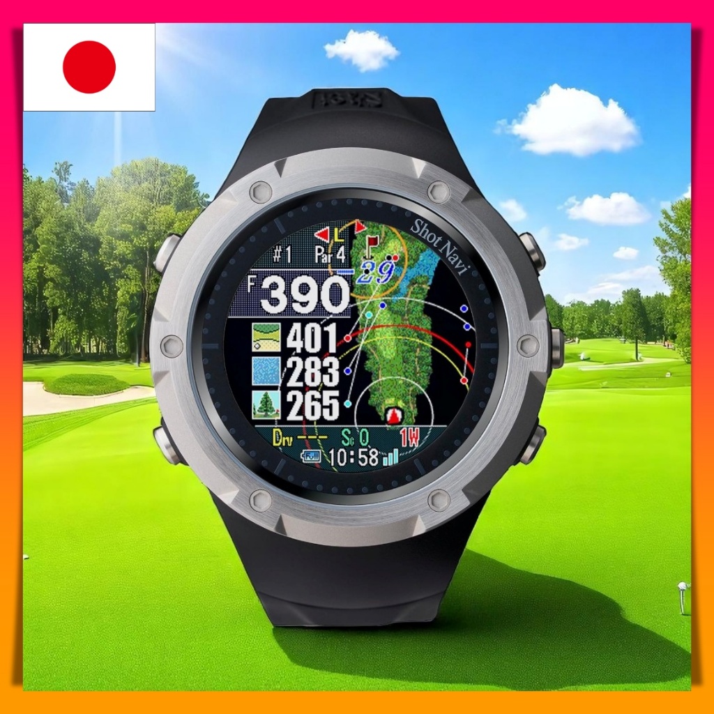 Shot Navi Evolve SE: 1.2-Inch Color LCD Golf GPS Watch with M10