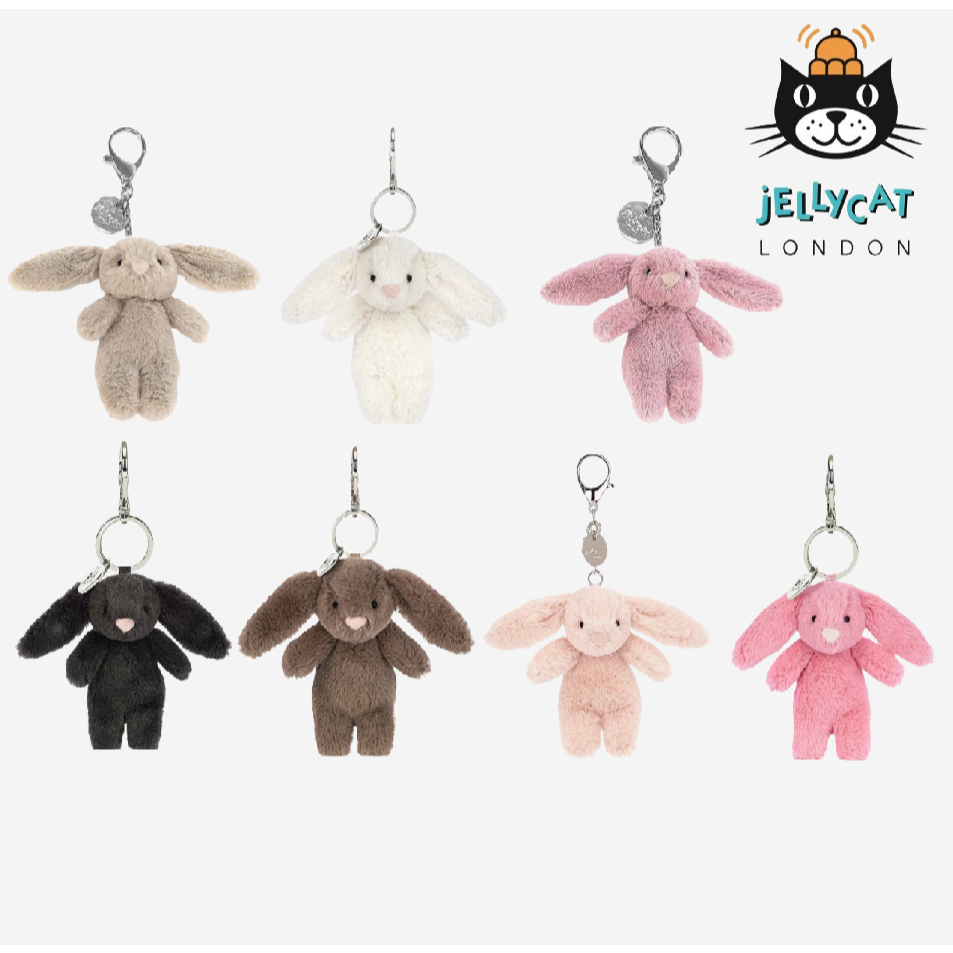 [Jellycat] Bashful Bunny Bag Charm Keyring (100% Authentic) BLACKPINK ...