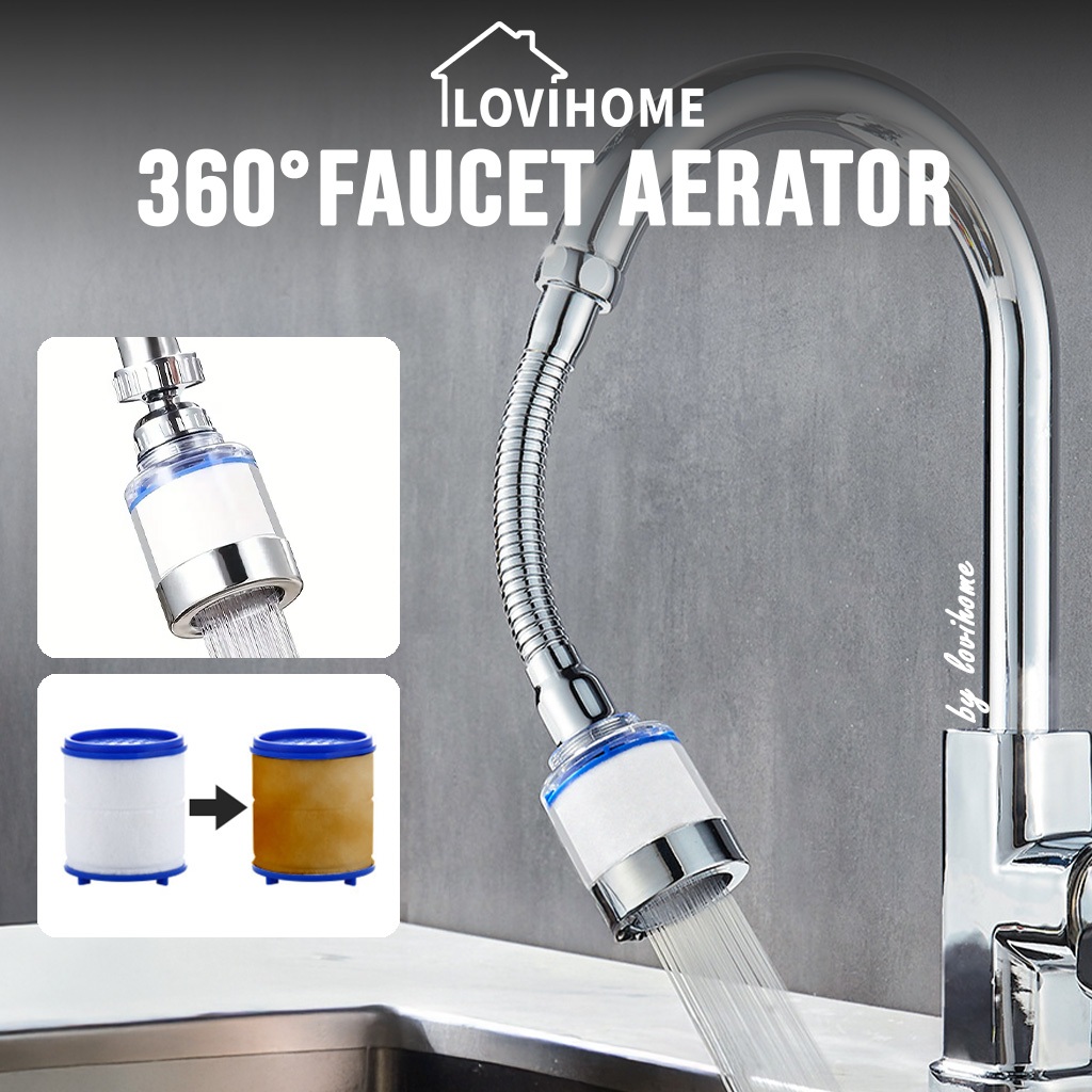 SG Rotatable Faucet Aerator Kitchen Tap Extender Water Purifier Filter ...