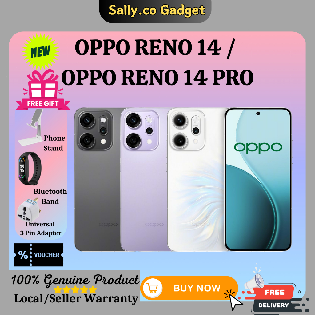Oppo Reno 14 /Reno 14 Pro 6.83 inch Mediatek Dimensity 8450 ColorOS 15 ...