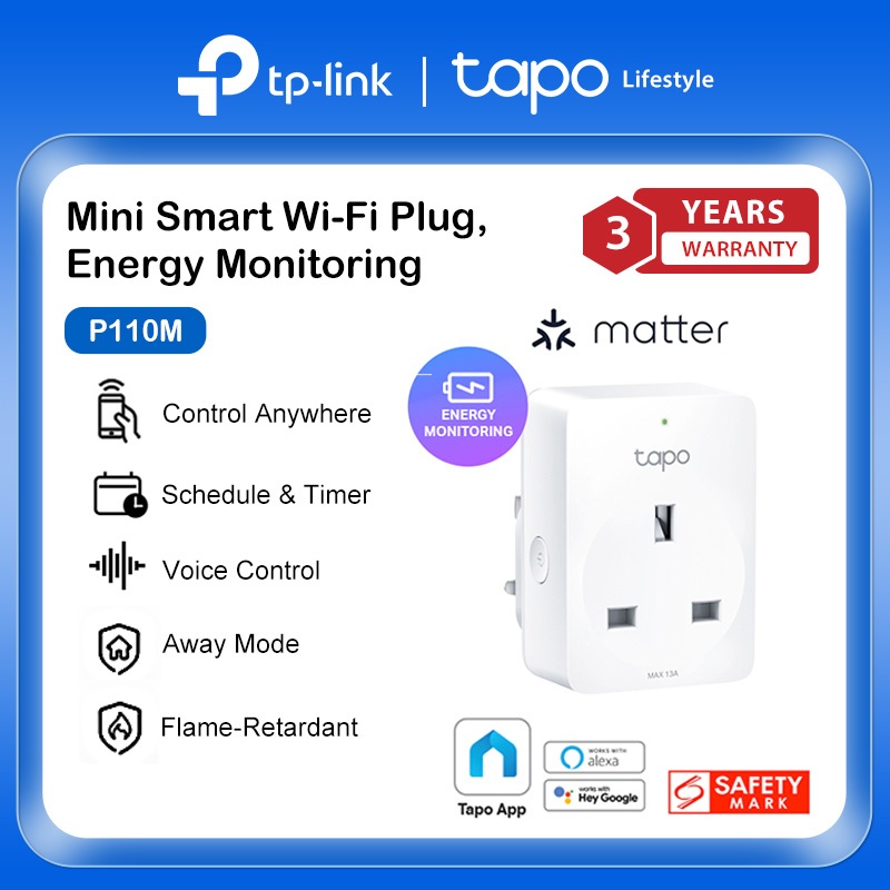 P110M | Presa Smart Wi-Fi con monitoraggio consumi | Certificata Matter