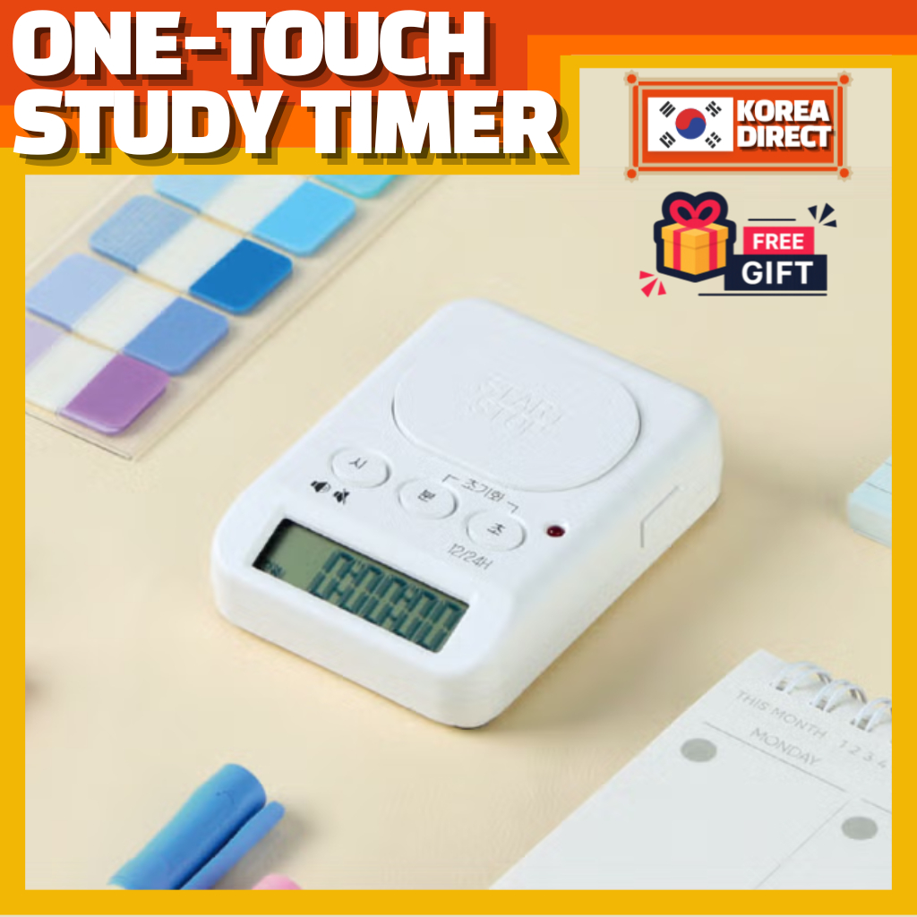 [DAISO] ONE-TOUCH STUDY TIMER STUDY TIMER / CLOCK / ALARM / STOPWATCH ...