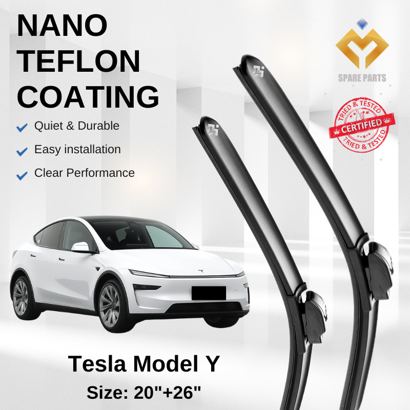 Tesla Model Y (2nd Gen) Premium Japan Tech Car Wiper Accessories 20”+26 ...