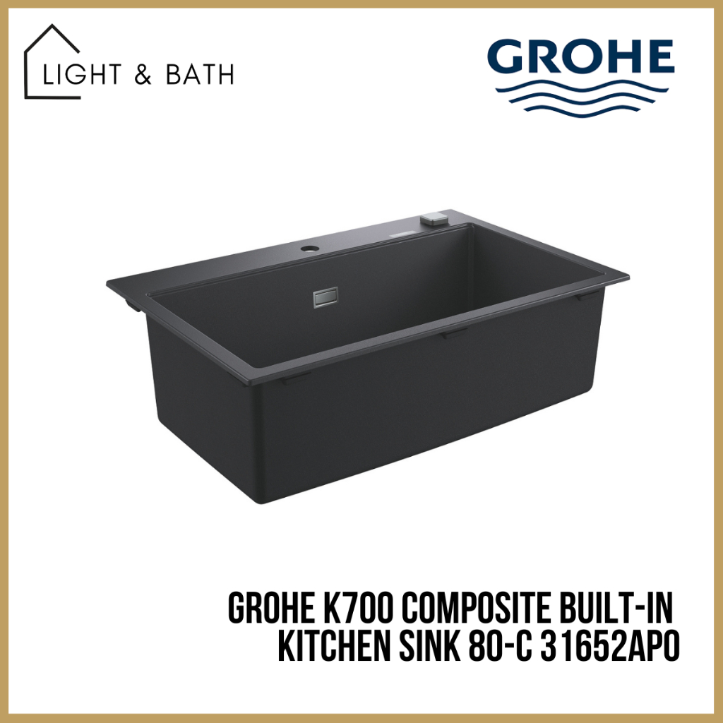 Grohe K700 Composite Built-In Kitchen Sink 80-C 31652AP0 | Shopee Singapore