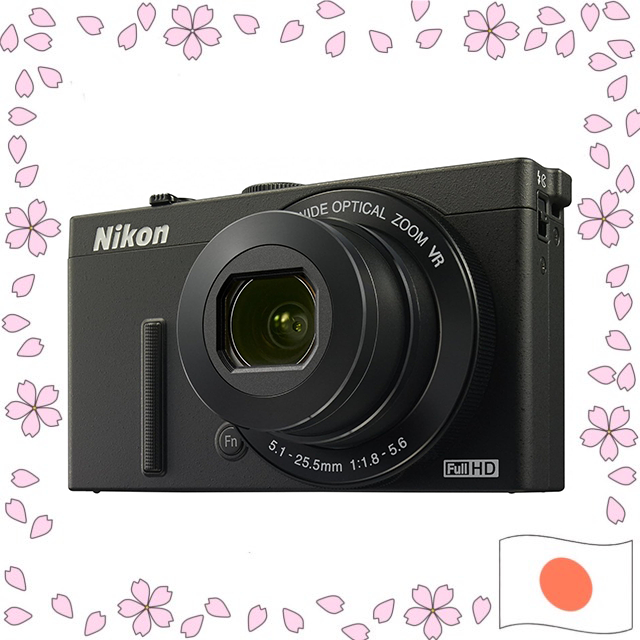 Nikon Digital Camera COOLPIX P340 f/1.8 NIKKOR Lens 12MP Black