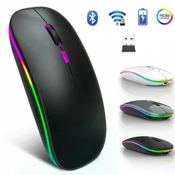 iShop LED RGB USB Wireless MOUSE 1600 DPI Silent Optical Sensor for ...