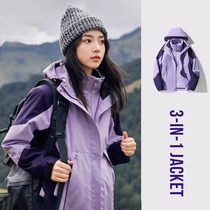 Outdoor Hiking Jacket Wind/Water resistant fall winter Coat clothes ...