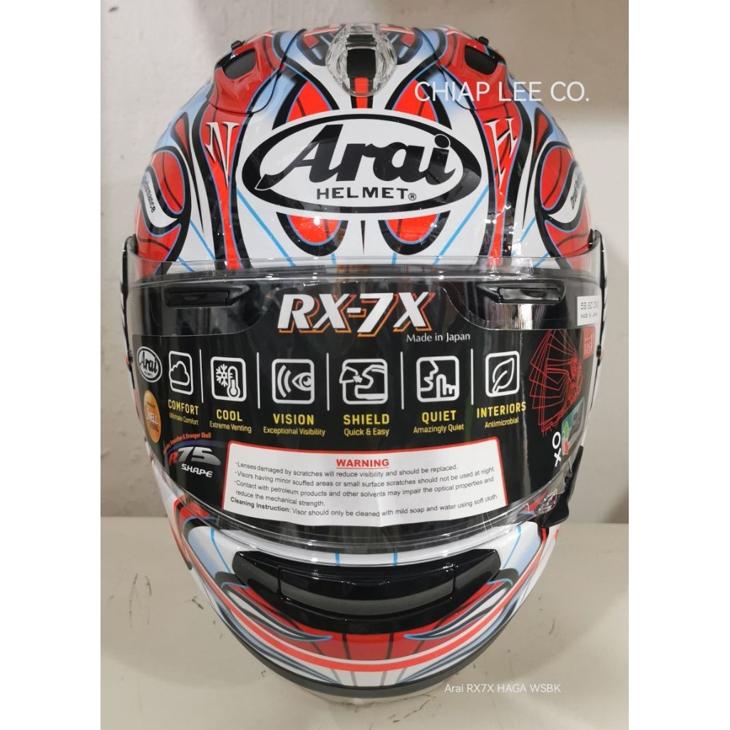 Arai RX7X HAGA WSBK (NEW) PSB APPROVED | Shopee Singapore