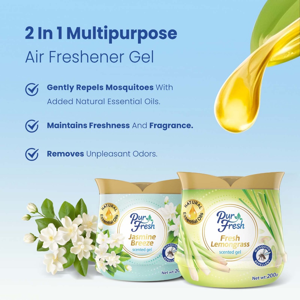 Purfresh 200g Mosquito Repellent Scented Gel | Long-Lasting Freshness ...