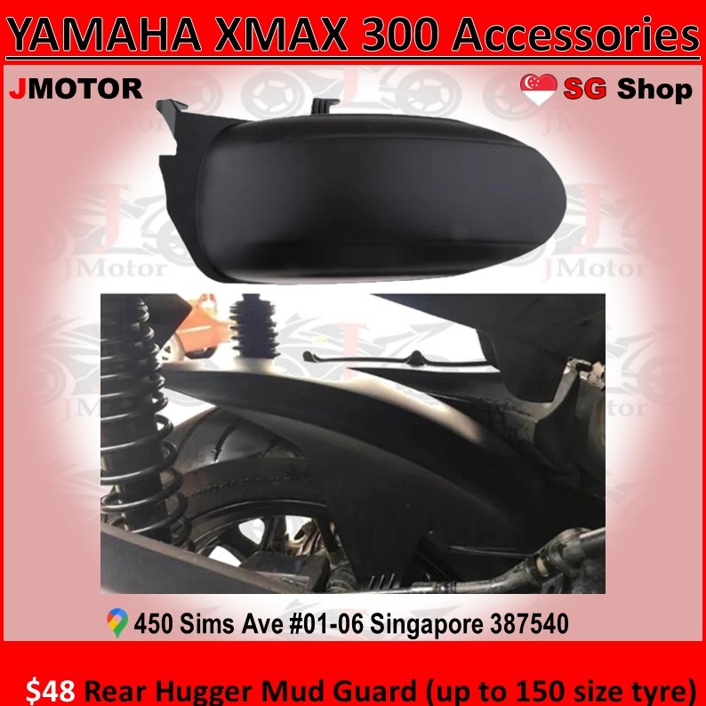 xmax rear hugger yamaha xmax v1 v2 rear hugger 300 Rear Hugger Mud ...
