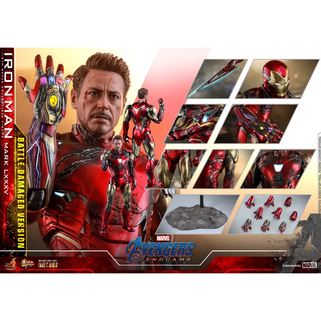 Hot Toys Iron Man Mark LXXXV ダイキャスト Hot Toys Movie Masterpiece Series Diecast MMS543D33 - Avengers