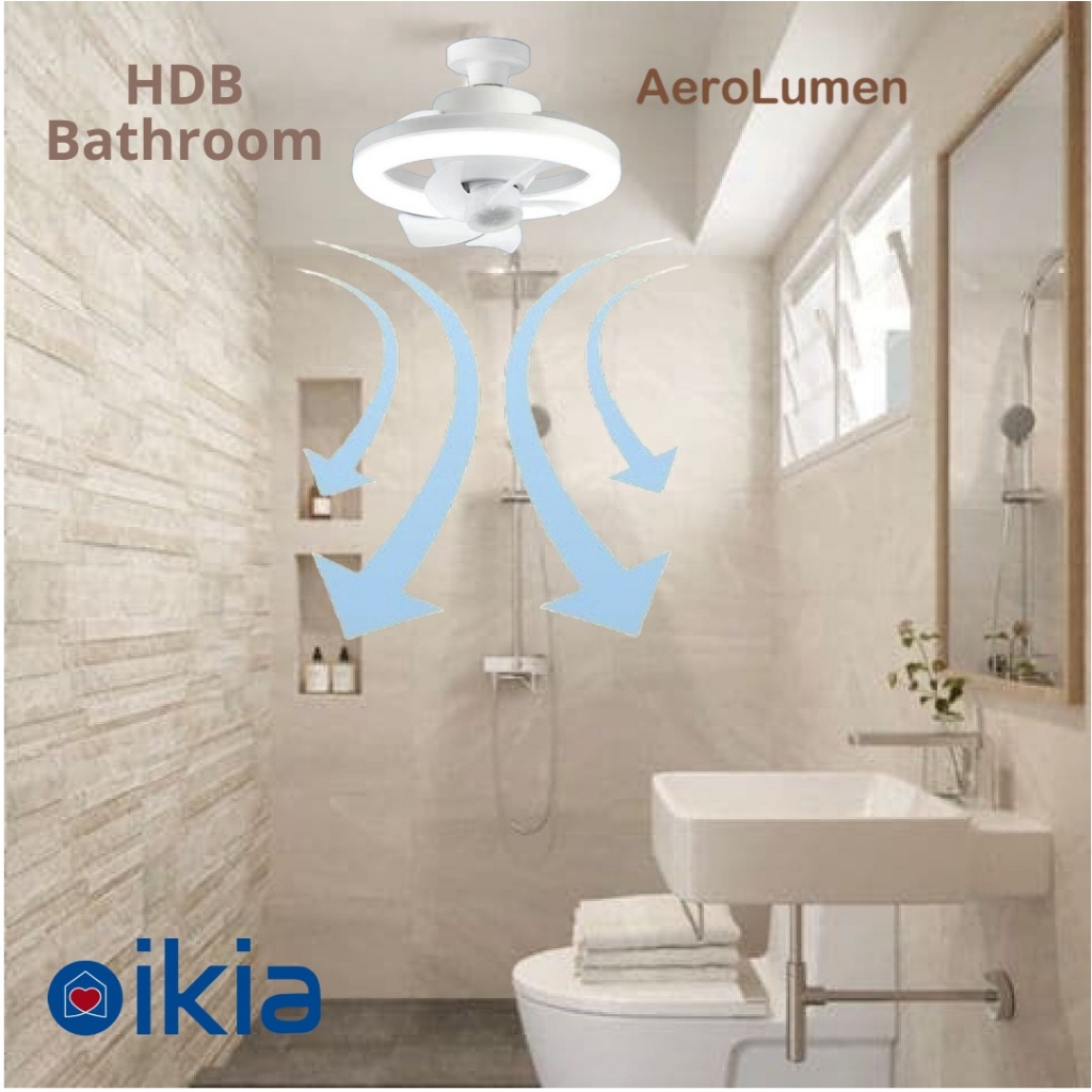 Oikia AeroLumen - Light with Fan / Ceiling Fan / Ceiling Light ...