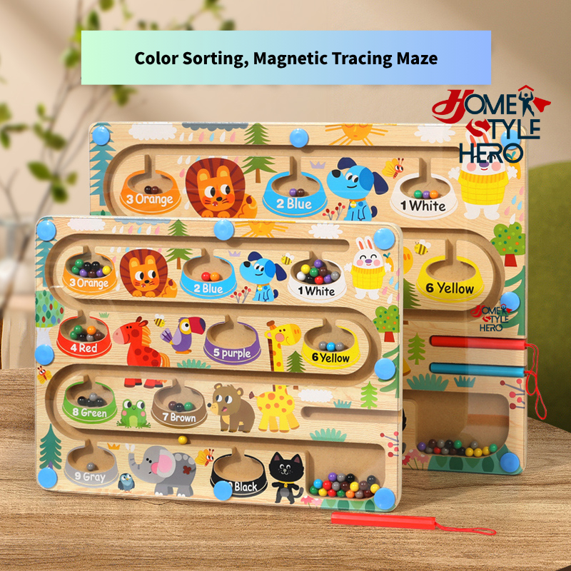 [SG Stock] Magnetic Puzzle Color Sorting & Tracing Maze Toy | Fine ...