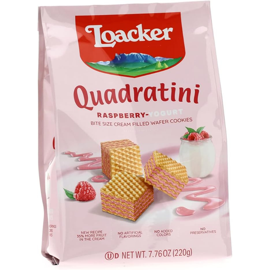 Loacker Quadratini Raspberry-Yoghurt (220g) | Shopee Singapore