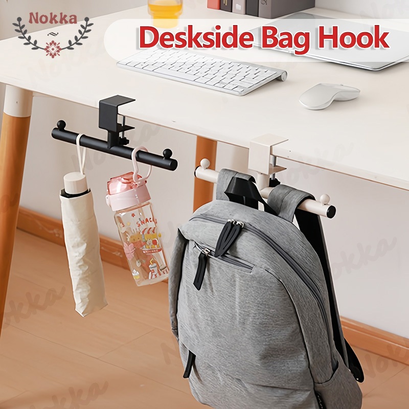 【SG】Deskside Bag Hook Movable Desk Edge Hook For Hanging Schoolbag ...