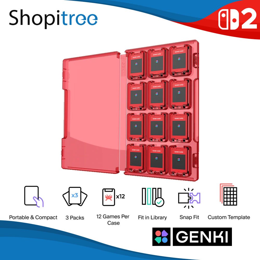 Genki Mimic Chest Game Cartridge Storage Case for Nintendo Switch 2 ...