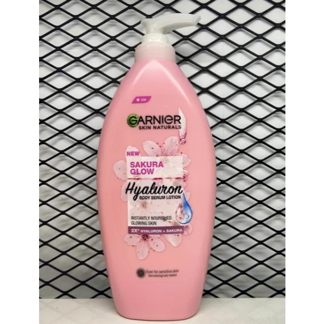 Garnier Body Sakura Glow Hyaluron UV Body Serum Lotion 400ml | Shopee ...